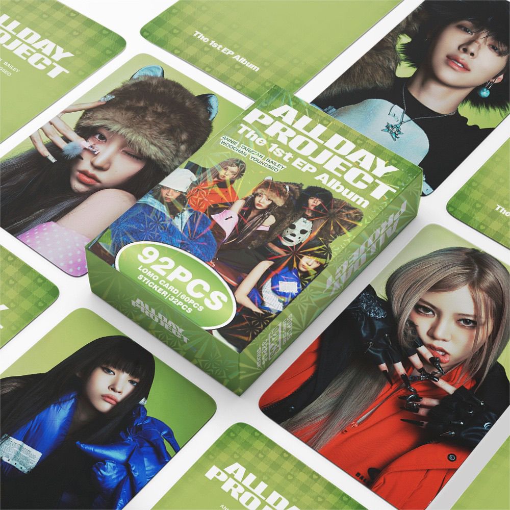 ALLDAY PROJECT PHOTOCARDS 92PCS (60 CARDS+ 32 STICKERS)