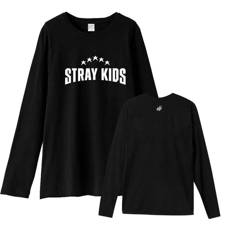 STRAY KIDS LANGARM T-SHIRT UND SHIRT 100% BAUMWOLLE