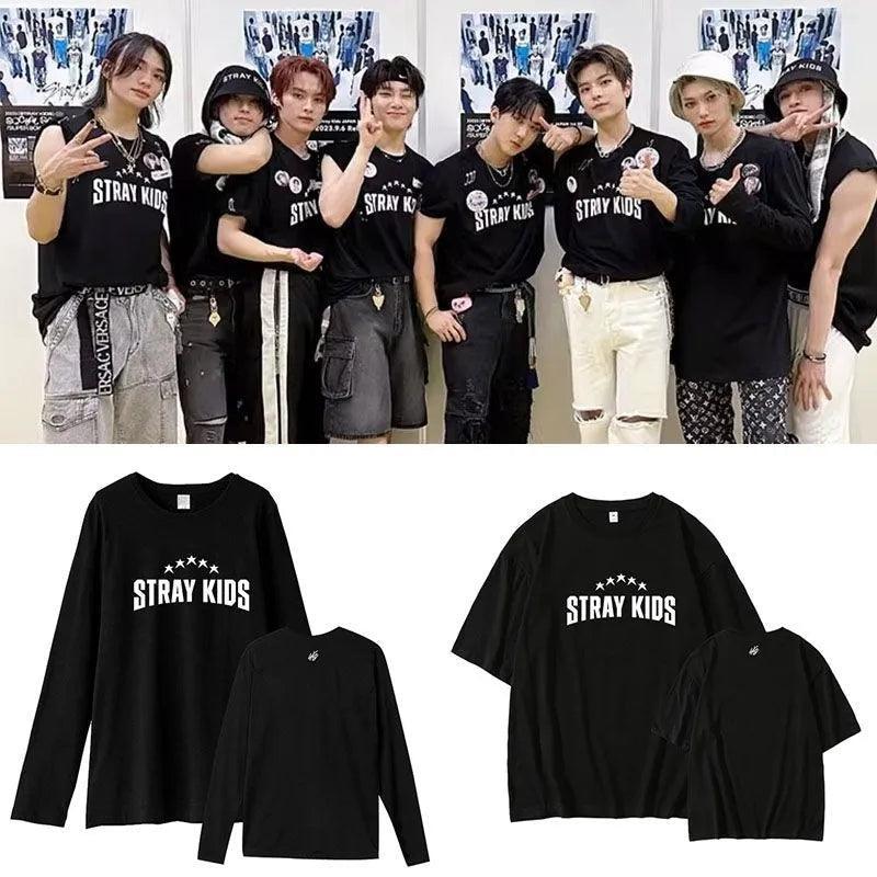 STRAY KIDS LANGARM T-SHIRT UND SHIRT 100% BAUMWOLLE