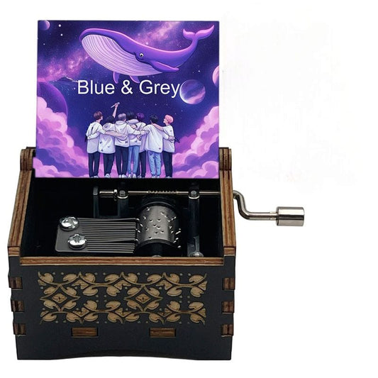 BTS Musikbox Blau &amp; Grau