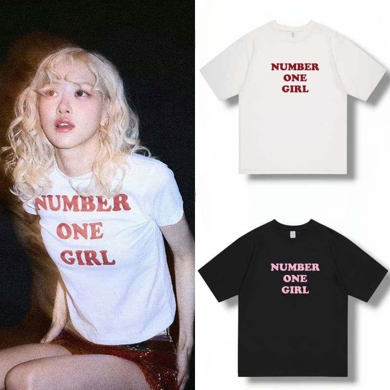 ROSÉ (BLACKPINK) NUMMER EINS MÄDCHEN T-SHIRT 100% BAUMWOLLE