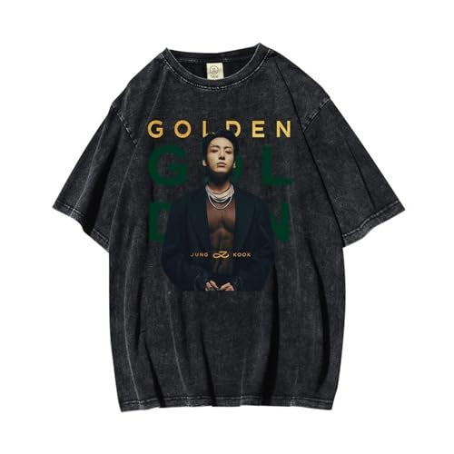 JUNGKOOK GOLDEN MERCH T-SHIRT 100 % BAUMWOLLE