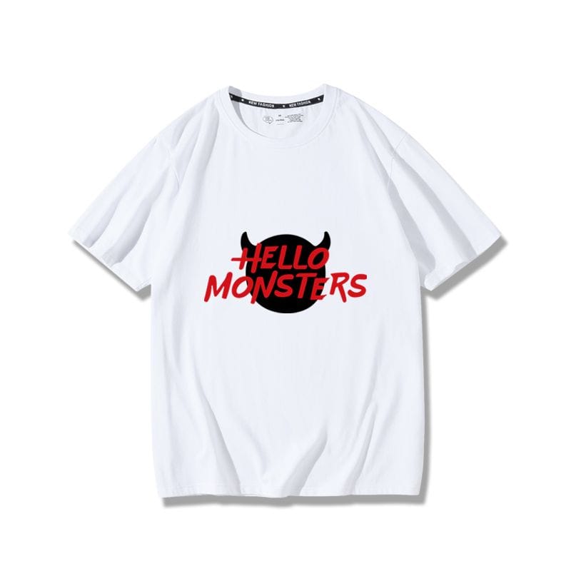 BABY MONSTER HELLO MONSTER T-SHIRT 100% BAUMWOLLE