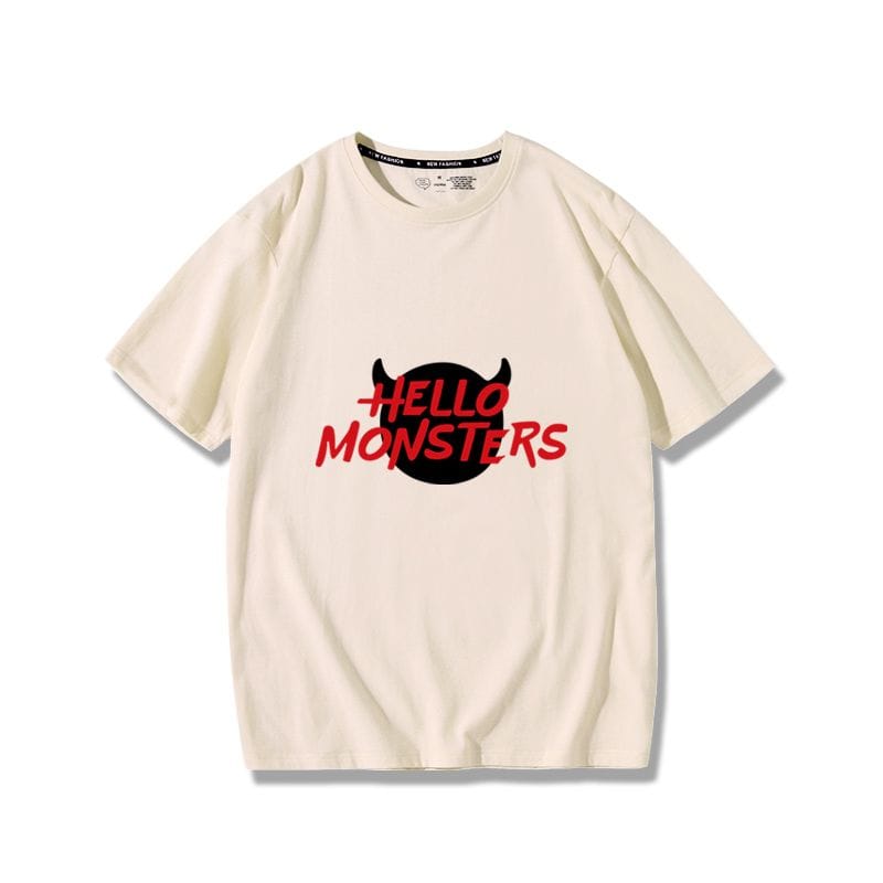 BABY MONSTER HELLO MONSTER T-SHIRT 100% BAUMWOLLE