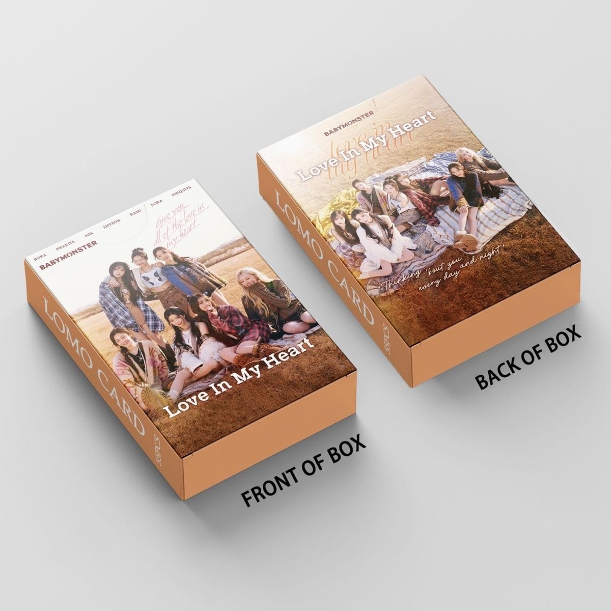 BABYMONSTER FOTOKARTEN LIEBE IN MEINEM HERZEN 55 STÜCK