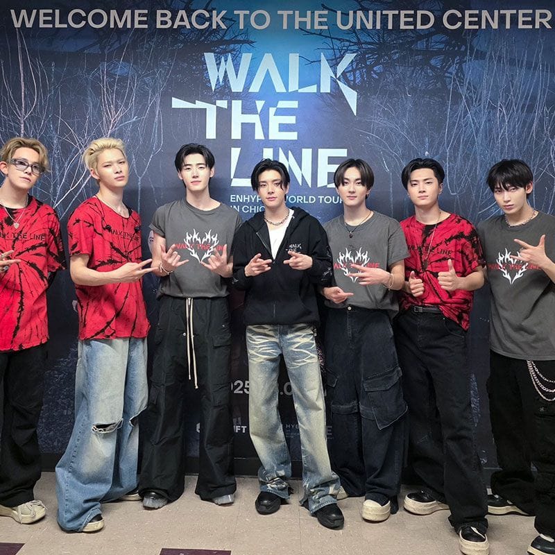ENHYPEN T-SHIRT 2025 WALK THE LINE 100% BAUMWOLLE
