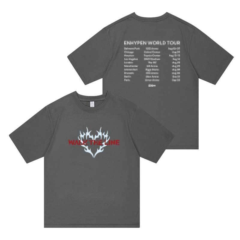 ENHYPEN T-SHIRT 2025 WALK THE LINE 100% BAUMWOLLE