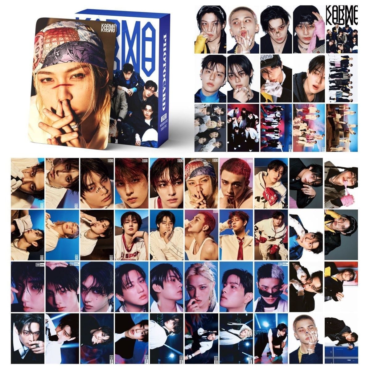 Fotokarten Stray Kids Karma 127 Stück (55 Karten + 72 Sticker)