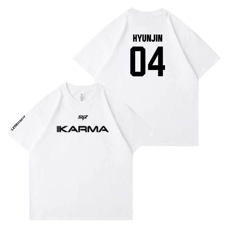 STRAY KIDS KARMA T-SHIRTS 100% BAUMWOLLE (WEISS)