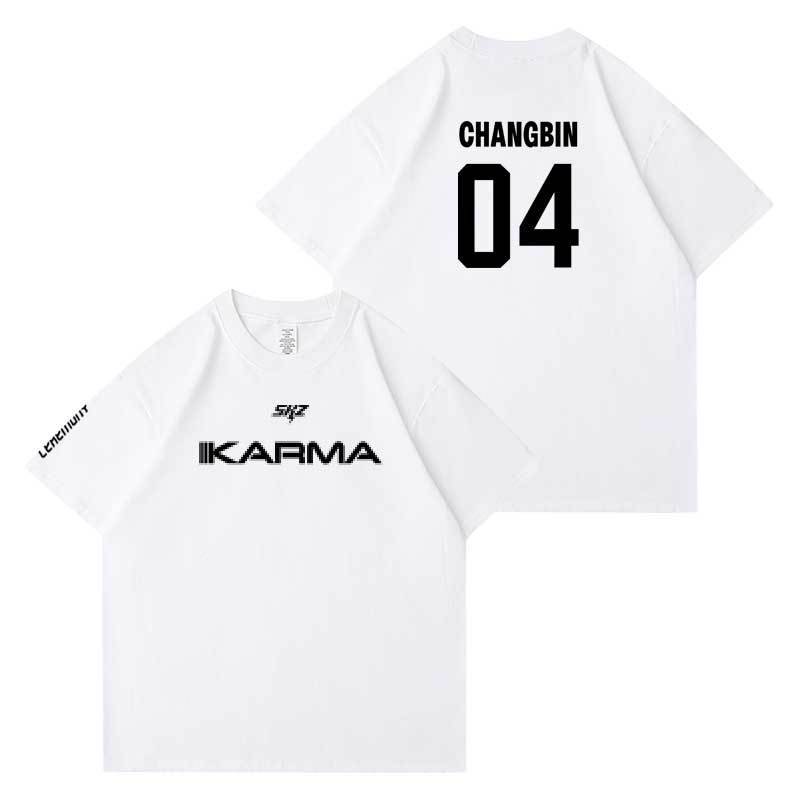 STRAY KIDS KARMA T-SHIRTS 100% BAUMWOLLE (WEISS)
