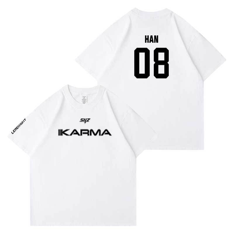 STRAY KIDS KARMA T-SHIRTS 100% BAUMWOLLE (WEISS)