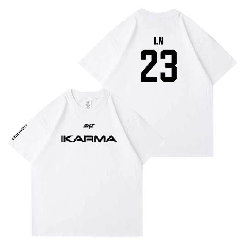 STRAY KIDS KARMA T-SHIRTS 100% BAUMWOLLE (WEISS)
