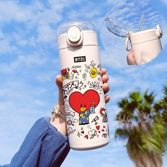 BT21 Thermosflaschen aus Edelstahl, 420 ml