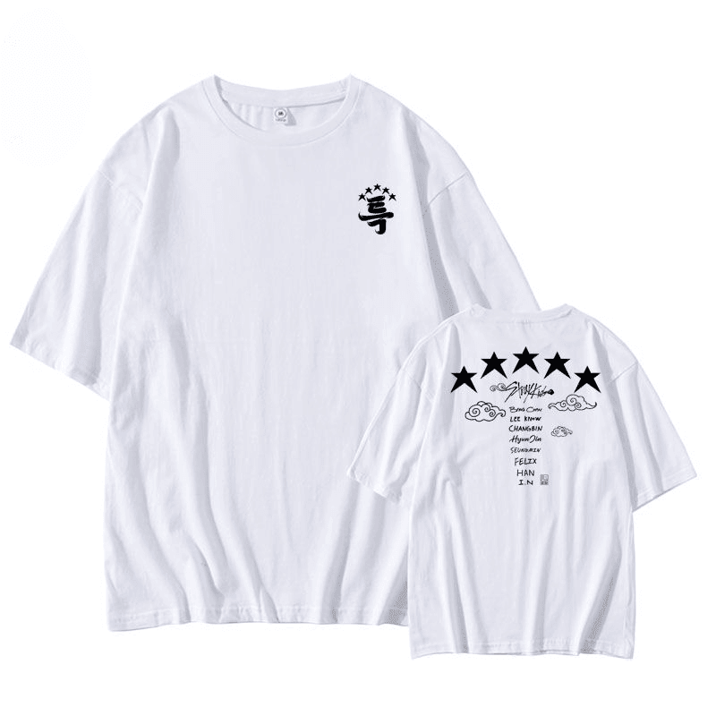STRAY KIDS 5 STAR 100% BAUMWOLLE T-SHIRT