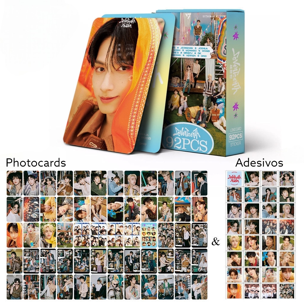 SEVENTEEN SeventeenTh KITS 92 TEILE (60 FOTOKARTEN + 32 KLEBER)