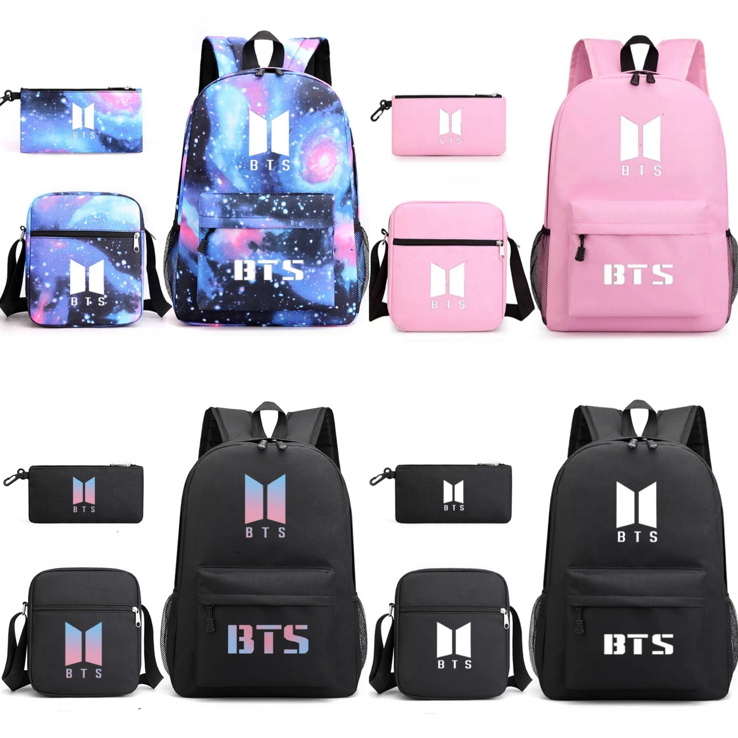 BTS-Rucksack-, Hüllen- und Taschenset