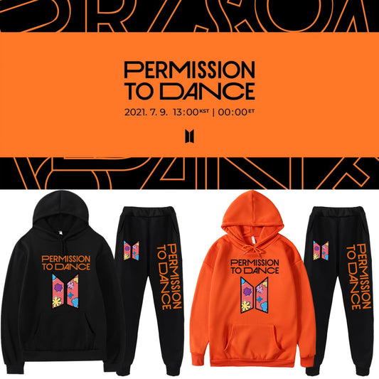 BTS PERMISSION TO DANCE HOODIE UND HOSENSET