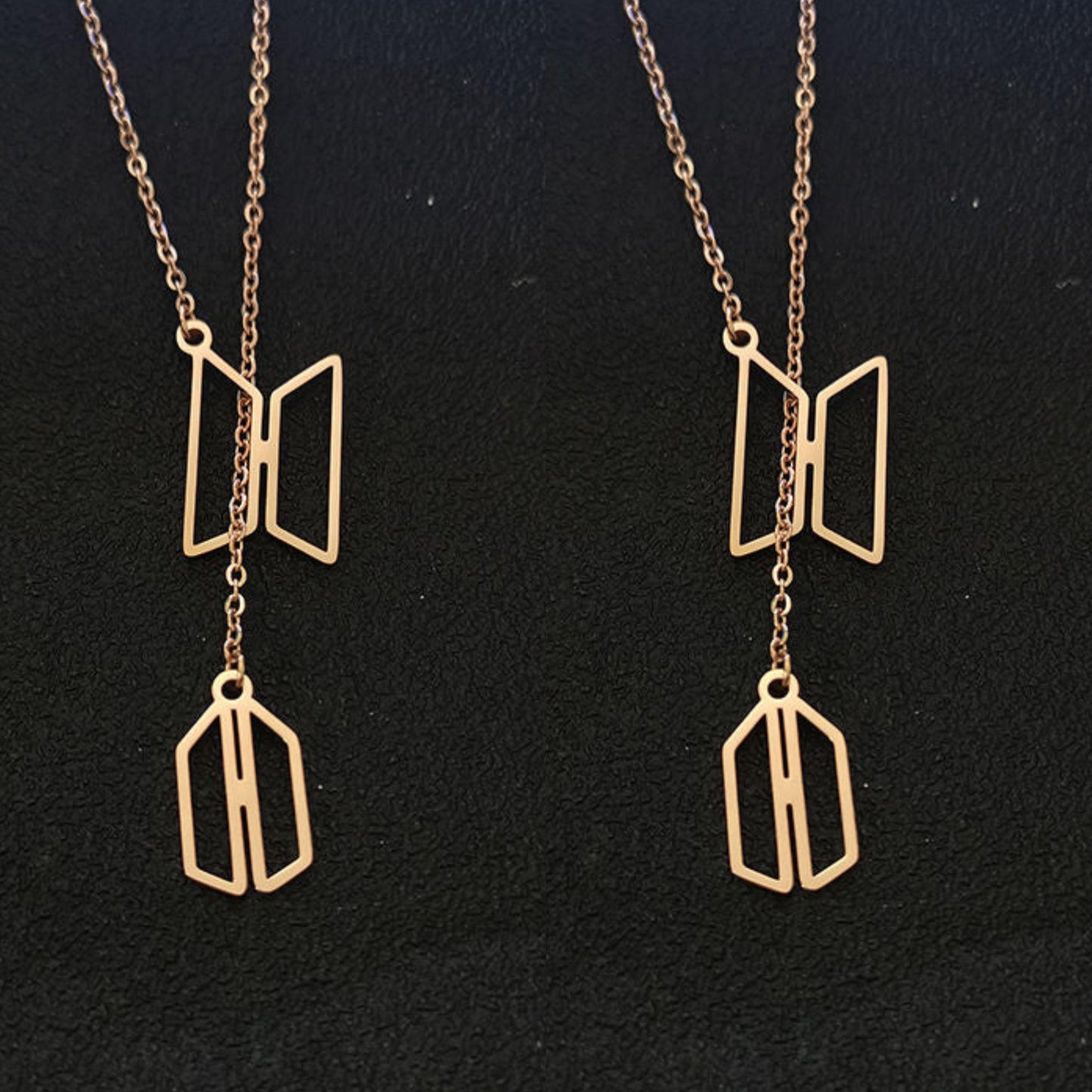 BTS♡ARMY EDELSTAHL HALSKETTE (Einheit und Paar)