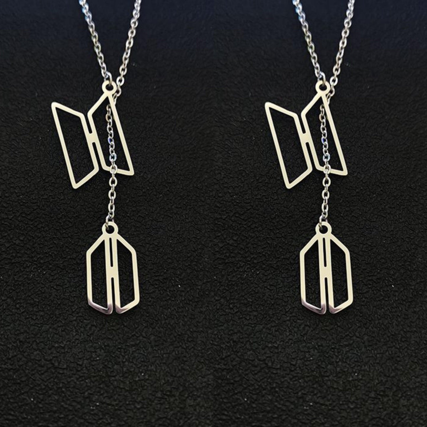 BTS♡ARMY EDELSTAHL HALSKETTE (Einheit und Paar)