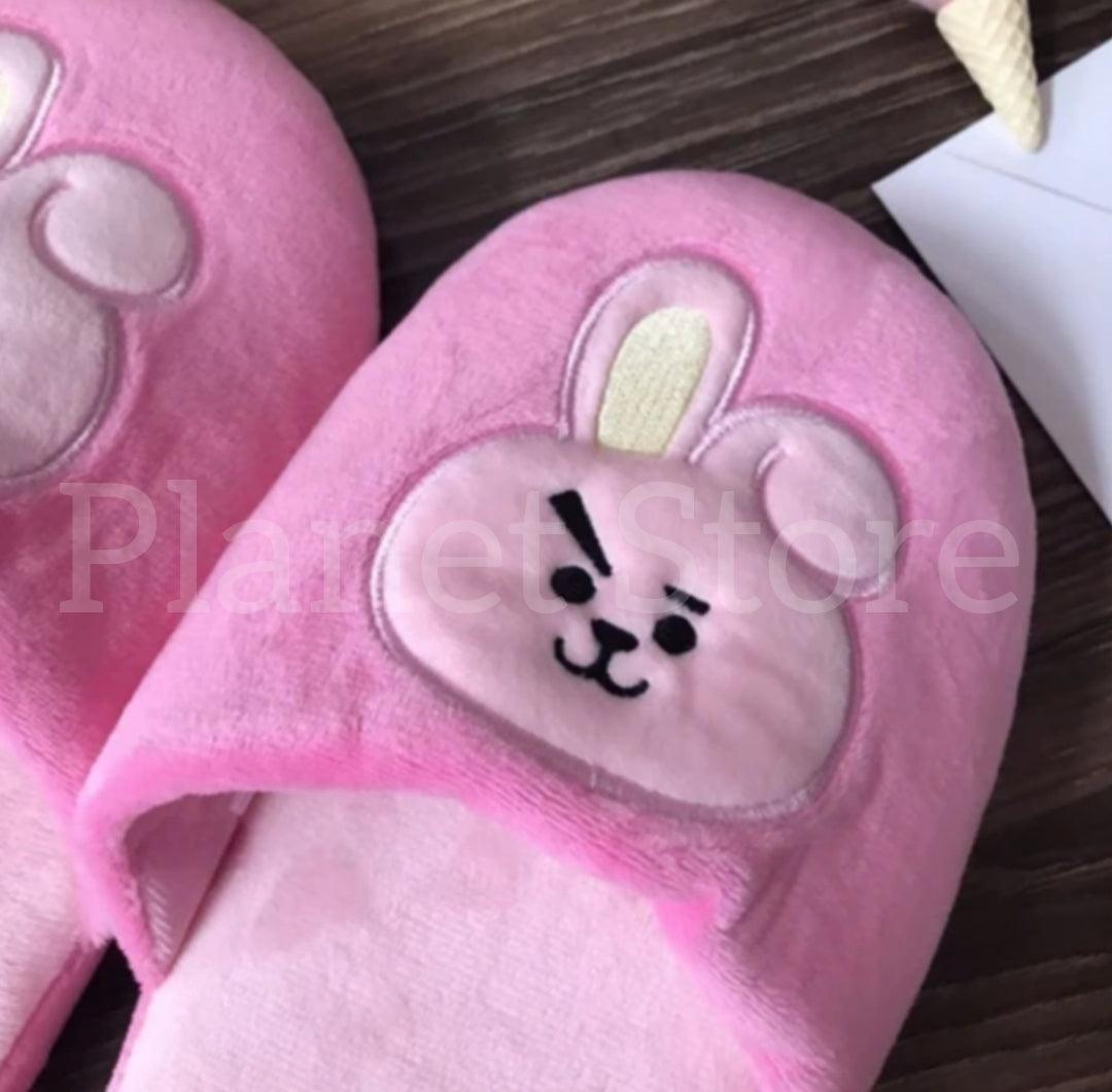 BT21 bestickte und plüschige Hausschuhe