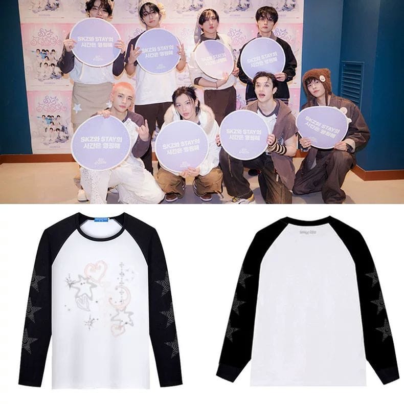 STRAY KIDS SKZ 5'CLOCK LANGARM-T-SHIRT