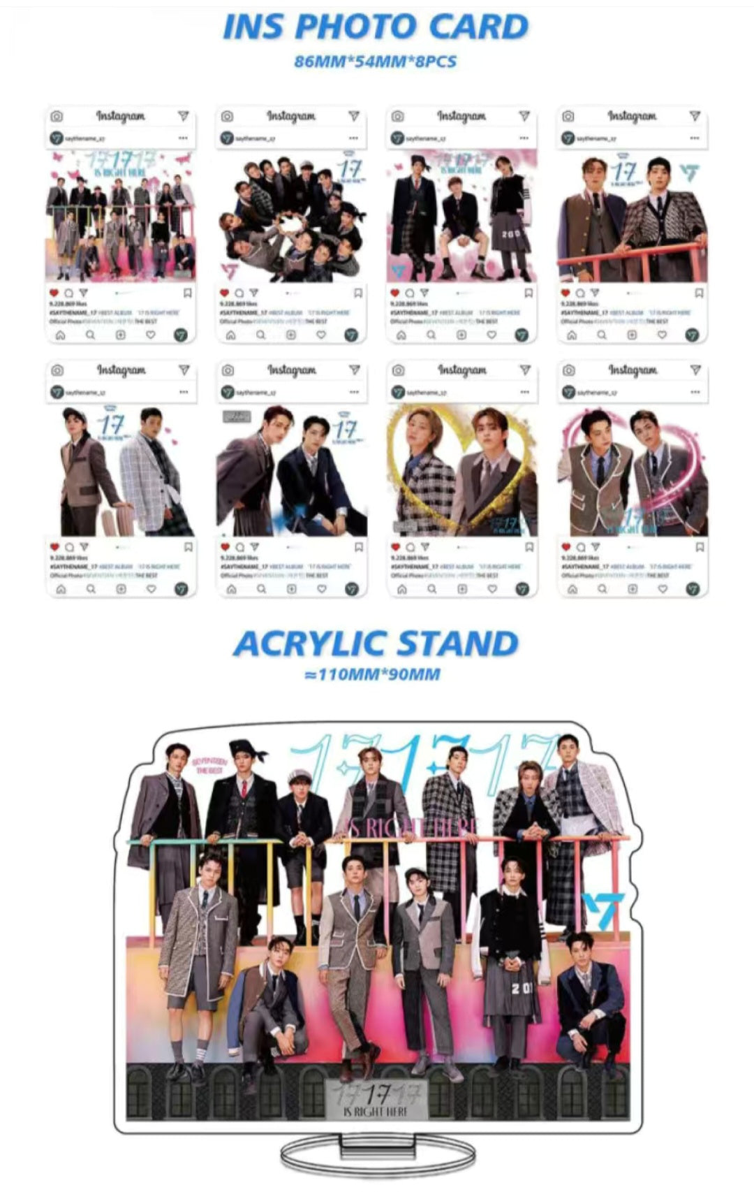 SEVENTEEN MERCH “17 Ist Hier” BOX 162 TEILE (GESCHENKBOX MIT MEHREREN ARTIKELN!✨)