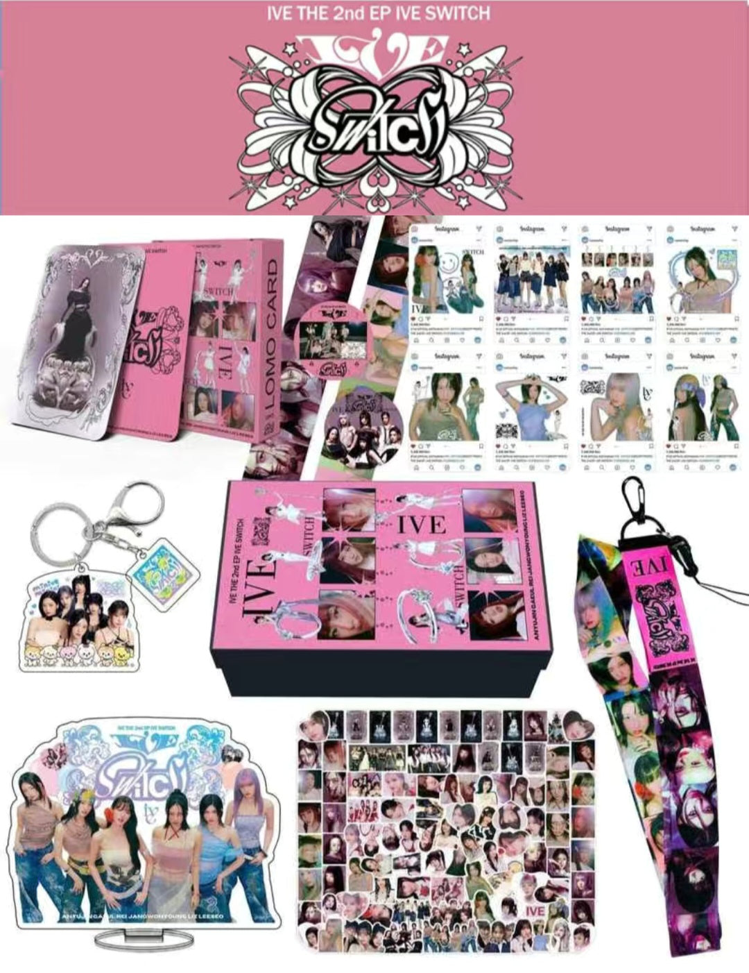 IVE MERCH BOX SWITCH 166 TEILE (GESCHENKBOX MIT MEHREREN ARTIKELN!✨)