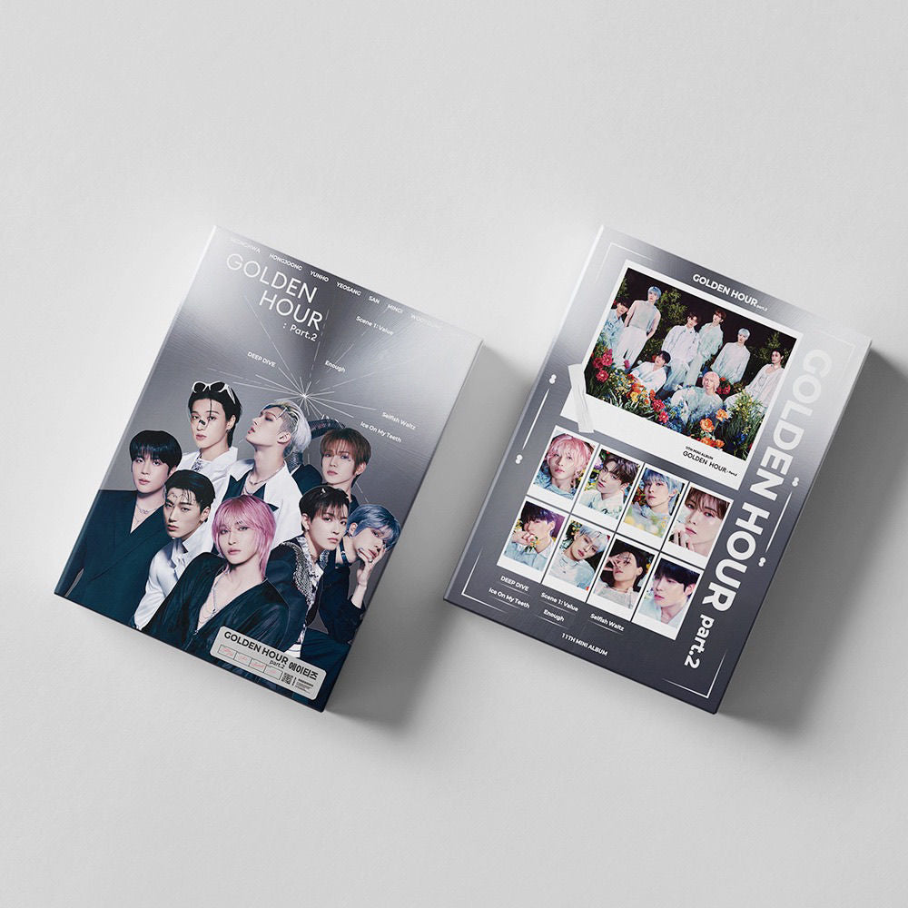 FOTOKARTEN ATEEZ 11. MINI-ALBUM GOLDENE STUNDE Teil 2 55 STÜCKE