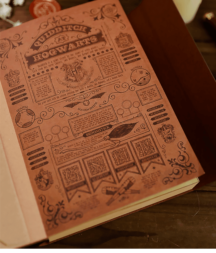 RETRO/VINTAGE BUCH ZUM SCHREIBEN + HARRY POTTER FÜLLER