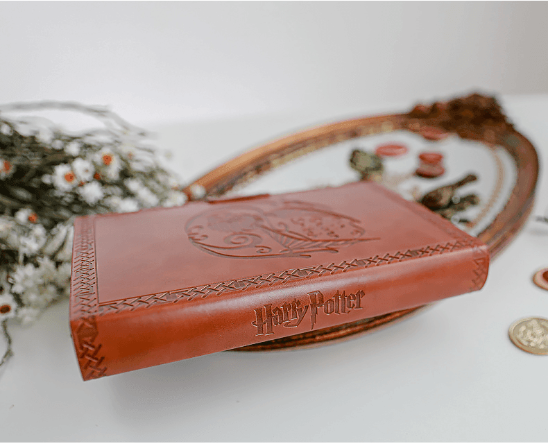 RETRO/VINTAGE BUCH ZUM SCHREIBEN + HARRY POTTER FÜLLER