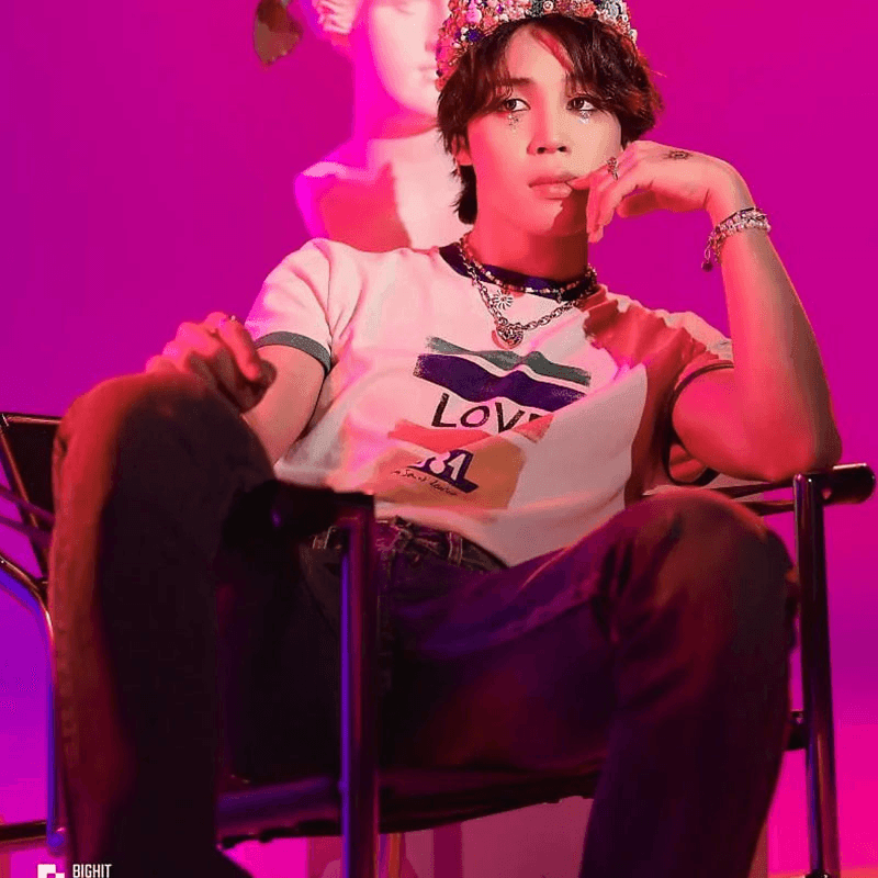 BTS JIMIN T-SHIRT GLEICHES LIEBE 1984 100% BAUMWOLLE